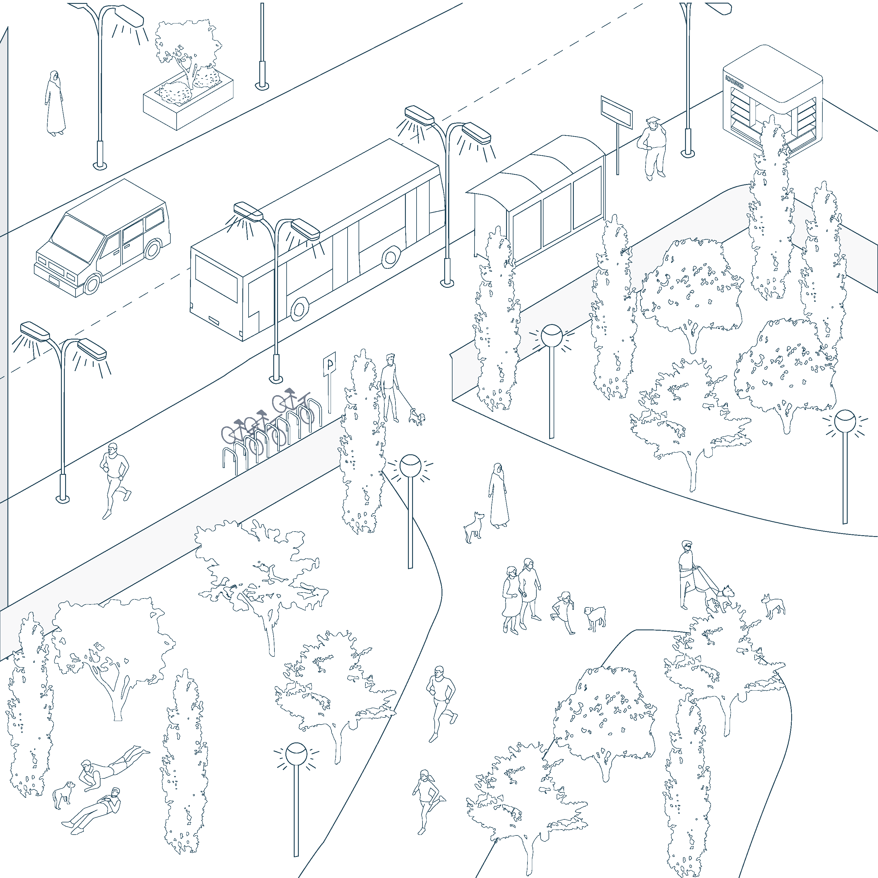 Guarantee the permeability of the adjacent building