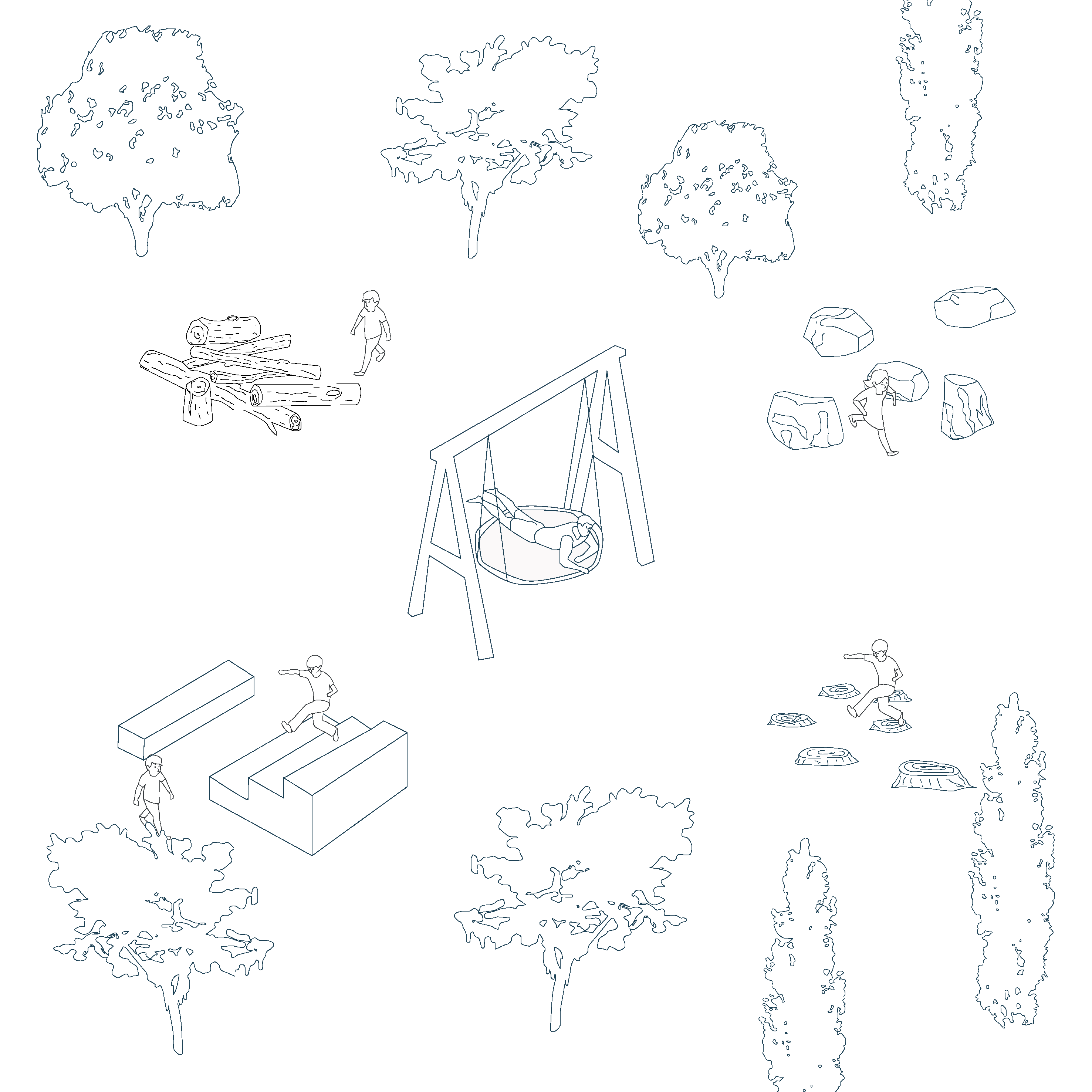 Install children’s play areas