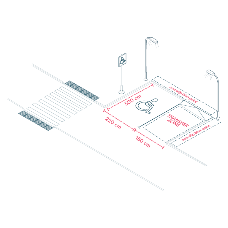 Perpendicular Accessible Parking